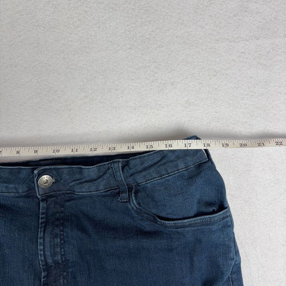 Jachs New York Men's 40x34 Straight Leg Stretch Jeans Dark Wash Blue Minimalist - Picture 4 of 10